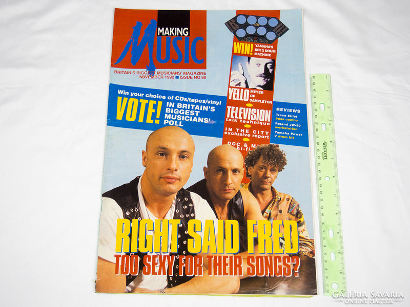 Making Music magazin 92/11 Right Said Fred Yello Television REM Hooker Prince