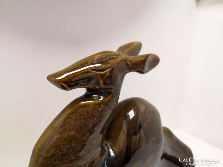 Ceramic deer figurine, presumably Russian - 5478