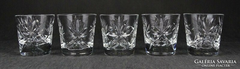 1O611 crystal brandy glass set 5 pieces