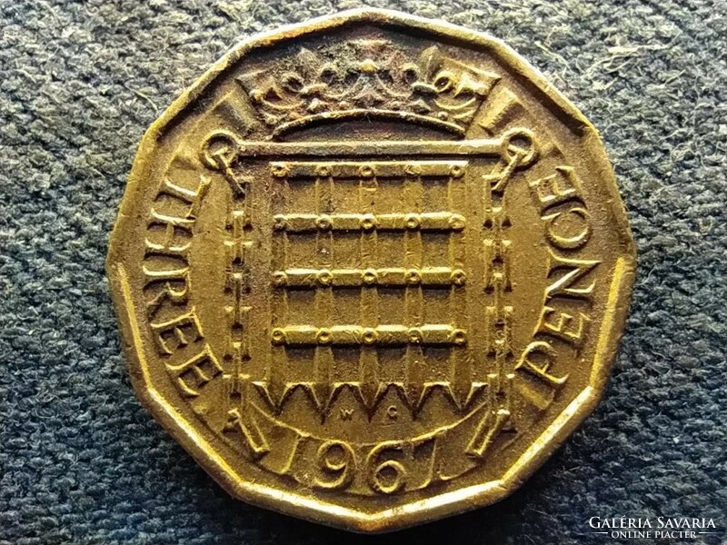Anglia II. Erzsébet (1952-2022) 3 Penny 1967  (id71492)