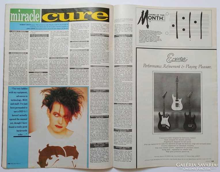 Making music magazine 87/8 marillion the cure long ryders colin hay echo & the bunnymen