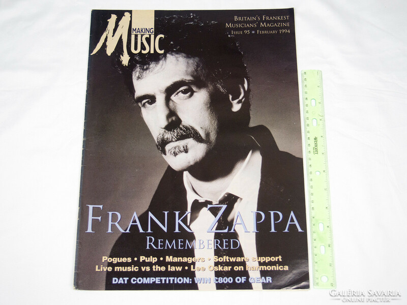 Making Music magazin 94/2 Frank Zappa Pulp Pogues Deep Purple Therapy ZZ Top