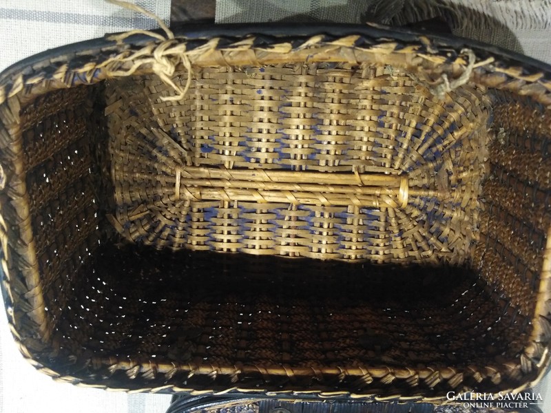 Miss - antique hand basket, hand bag