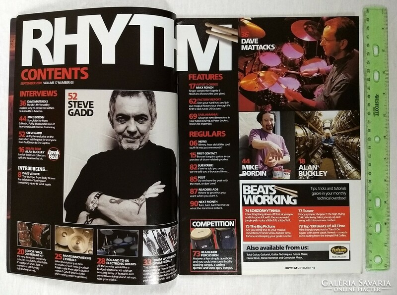 Rhythm magazin 01/9 Steve Gadd Faith No More Dave Mattacks Badly Drown Boy