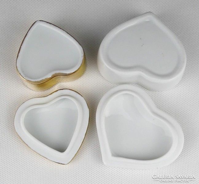 1O633 heart-shaped porcelain bonbonier 2 pieces