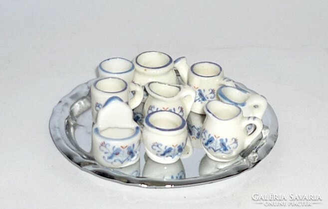 Baby house porcelain products, jugs, salt shakers, glasses