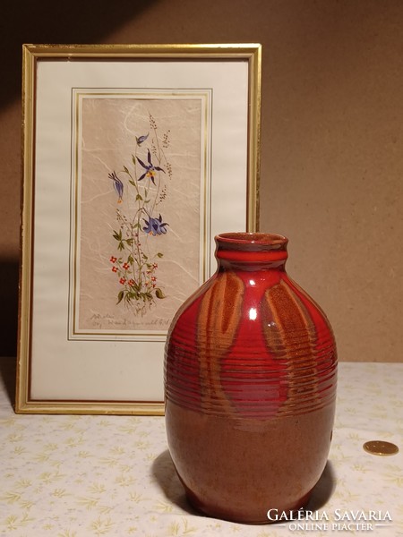Applied art ceramic vase - without marking