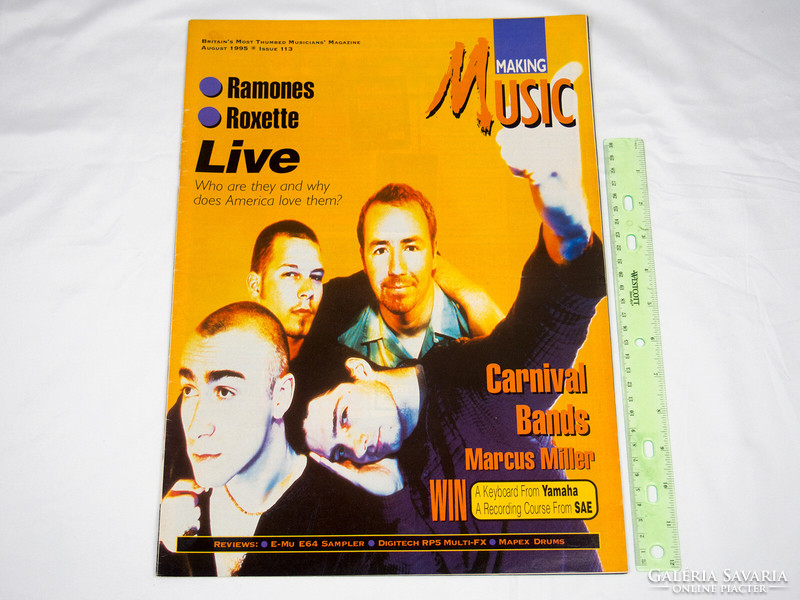 Making music magazine 95/8 live ramones roxette marcus miller r mitchum verve