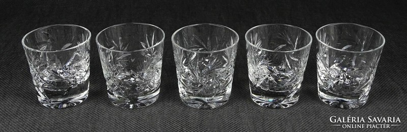 1O611 crystal brandy glass set 5 pieces