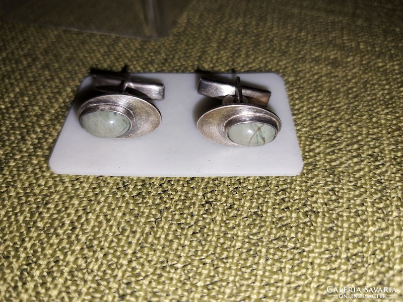 Silver cufflinks