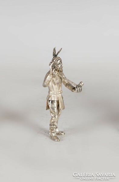 Silver Indian miniature figure