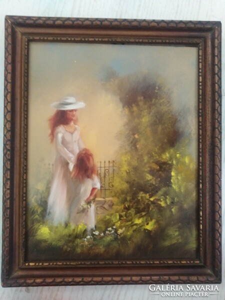 Fairy garden - contemporary oil painting