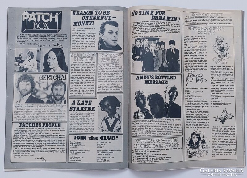 Patches magazin 79/12/22 The Police poszter Rod Stewart Peter Powell