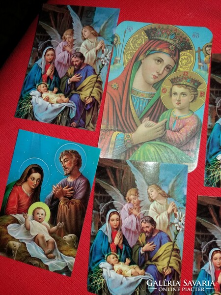 Retro 1995 -2000 vallásos témájú kártyanaptár 6 darab egyben a képek szerint