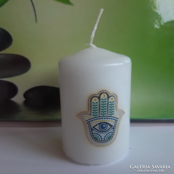 Hand of Fatima symbolic candle