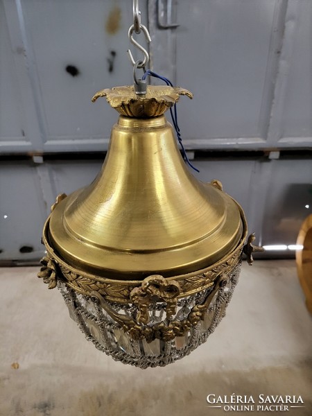 Empire basket chandelier, lamp