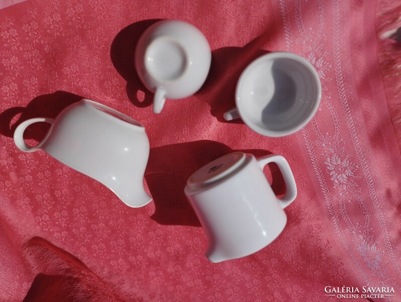 2 Personal porcelain coffee sets, dollhouse accessories