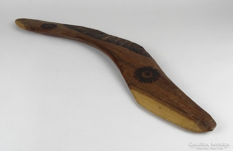 1O800 Eredeti faragott nagyméretű ausztrál bumeráng boomerang 50.5 cm