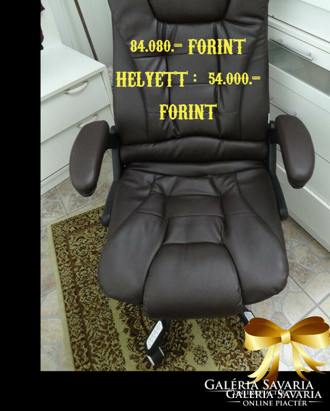School is coming. !! (30,000 HUF cheaper. !!) Luxury design !! Brown artificial leather office chair