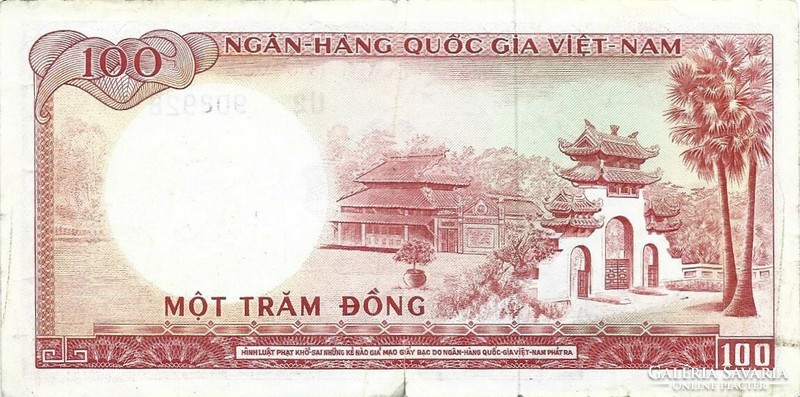 100 dong 1966 Dél Vietnam 2.