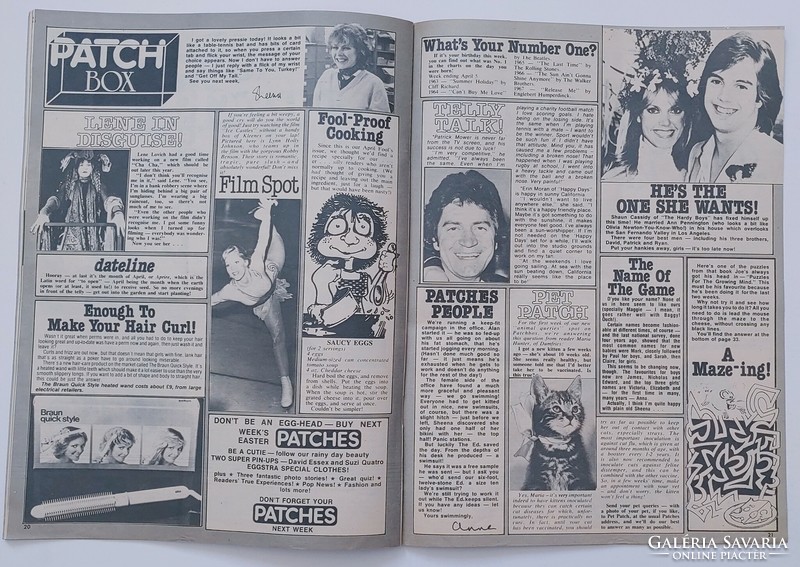 Patches magazin 80/4/5 Lene Lovich + Bob Geldof poszterek
