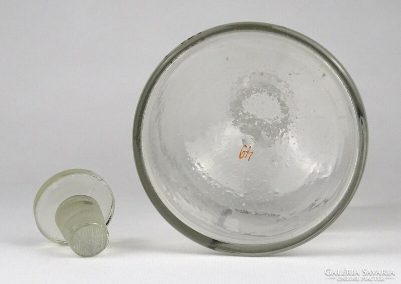 1O596 Régi nagyméretű gyógyszertári patika üveg 20.5 cm