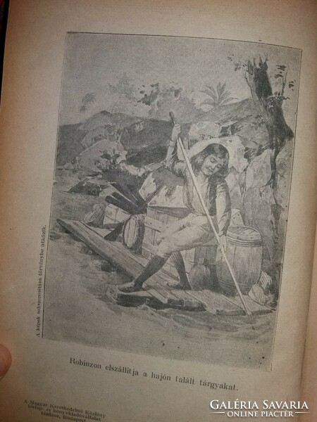 1930.Campe H.JÁNOS: ROBINZON antik ifjúsági könyv ritkaság képek szerint Magyar kereskedelmi Közlöny
