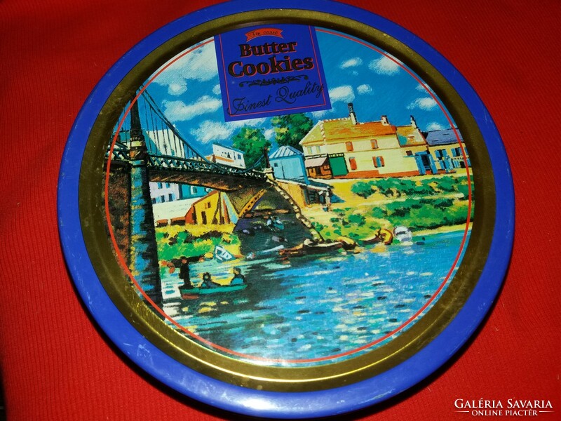 Cc. 20 Years old Danish biscuit cake metal plate gift box 19 x 12 cm as shown in the pictures