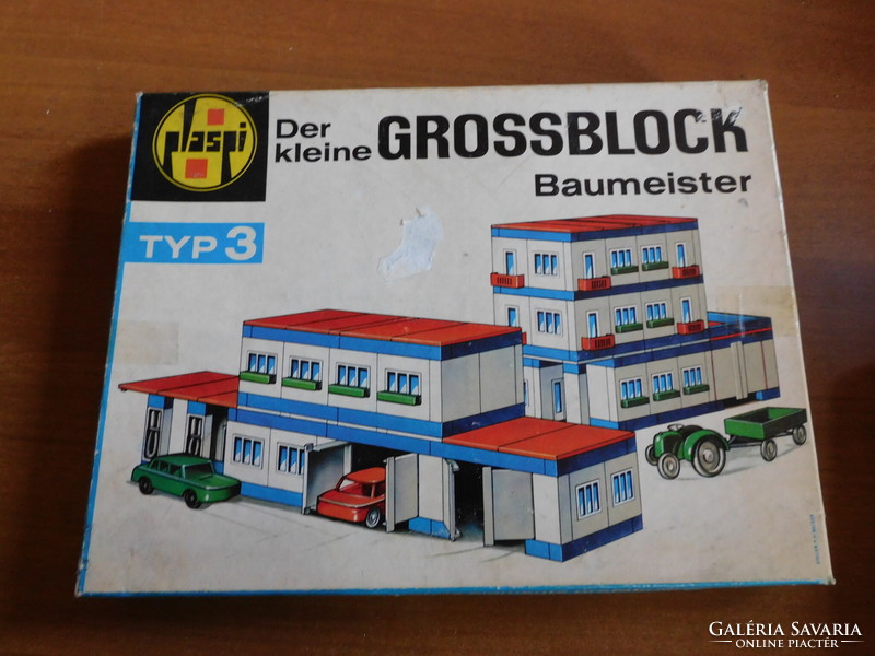 Retro építőjáték 70-es évek - Grossblock - hiányos