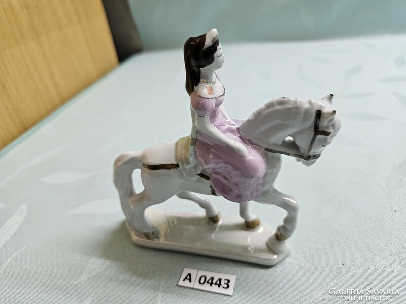 A0443 Sawely Segesvár porcelán lovas hölgy 13 cm