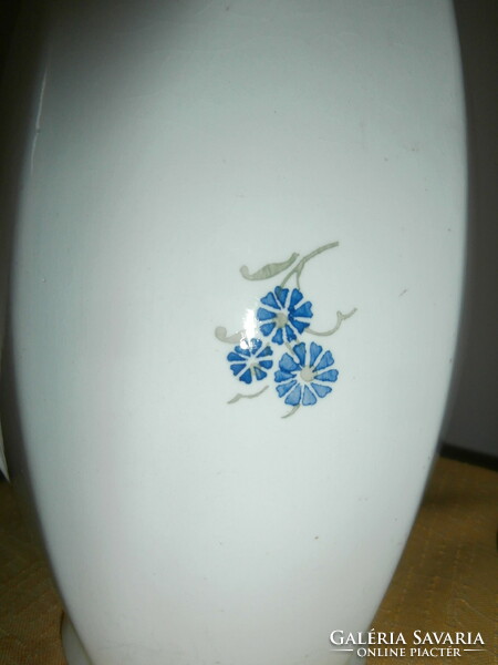 Granite water jug with blue flowers