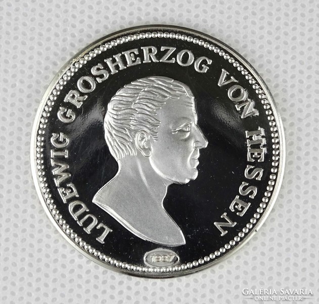 1O580 Jelzett hesszeni Ludewig nagyherceg ezüst érem 20g
