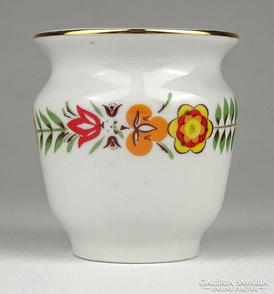 1O637 Régi ritka kisméretű jelzett Zsolnay porcelán váza 7 cm
