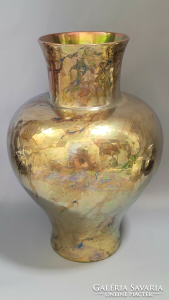 Zsolnay large eozin-glazed vase