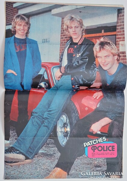 Patches magazin 79/12/22 The Police poszter Rod Stewart Peter Powell