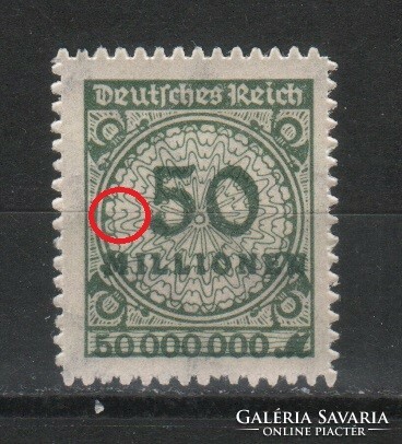 Tévnyomatok, érdekességek  1263 (Reich) Mi 321 B P HT     7,00 Euró postatiszta
