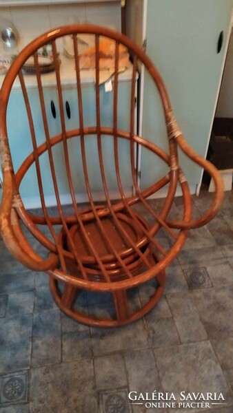 Rattan bamboo armchair