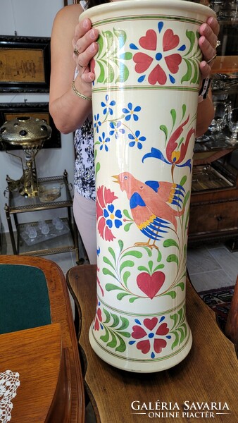 Antik Zsolnay óriás méretű váza " Nikelszky Géza - magyaros szecesszió "