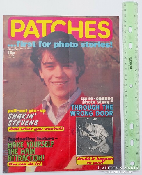 Patches magazin 81/10/24 Shakin' Stevens poszter Duran Duran Classix Nouveaux