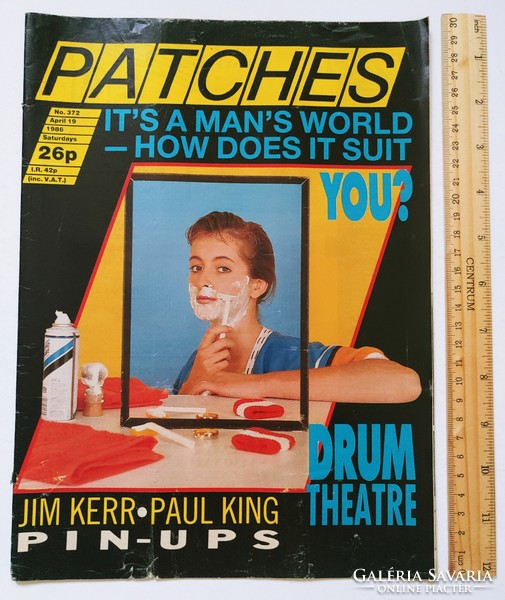 Patches magazine 86/4/19 jim kerr simple minds + paul king posters drum theater kim wilde