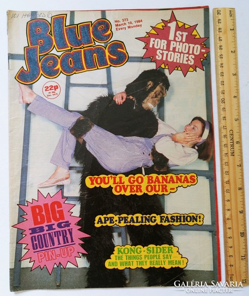 Blue Jeans magazin 84/3/10 Big Country poszter David Grant Paul Young