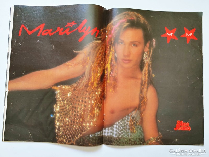 Blue Jeans magazin 84/1/14 Marilyn poszter Wham Five Star Haysi Fantayzee Nick Heyward