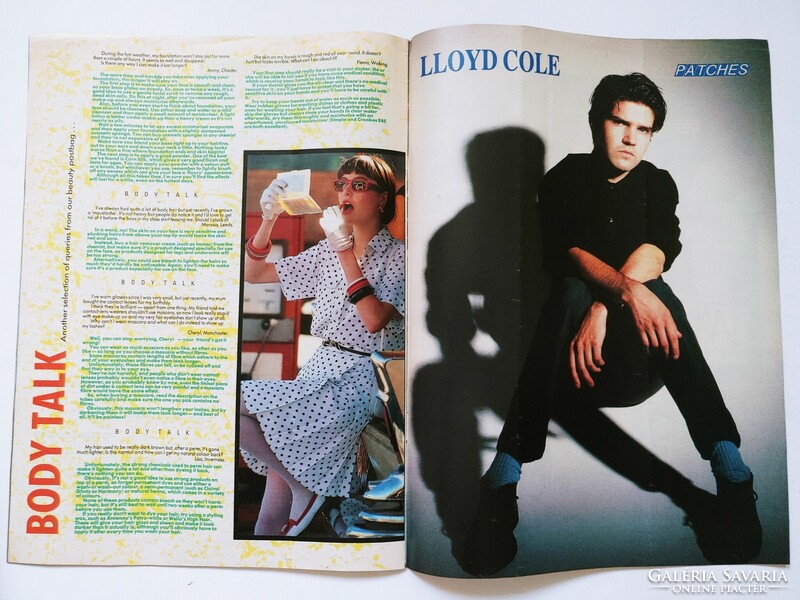 Patches magazin 88/8/12 Aswad + Michael Hutchence INXS + Lloyd Cole poszterek Roddy Frame