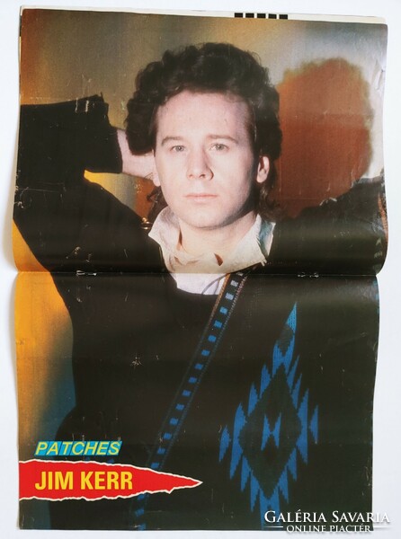 Patches magazin 86/4/19 Jim Kerr Simple Minds + Paul King poszterek Drum Theatre Kim Wilde