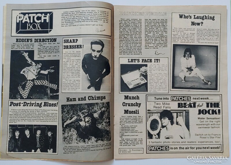 Patches magazine 81/5/9 xtc poster moondogs gerry cott