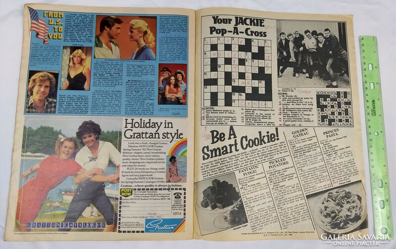 Jackie magazin 82/2/6 Soft Cell poszter Gillan Tenpole Tudor