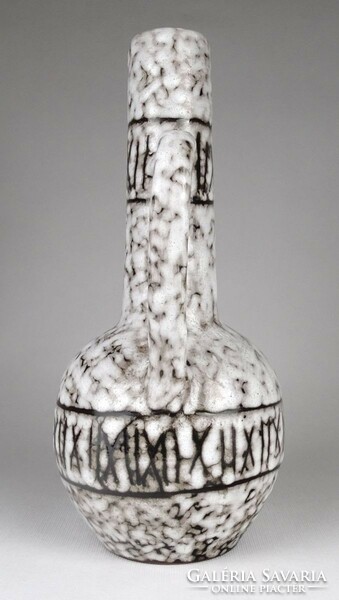 1O985 Mid century fehér kerámia váza 29.5 cm