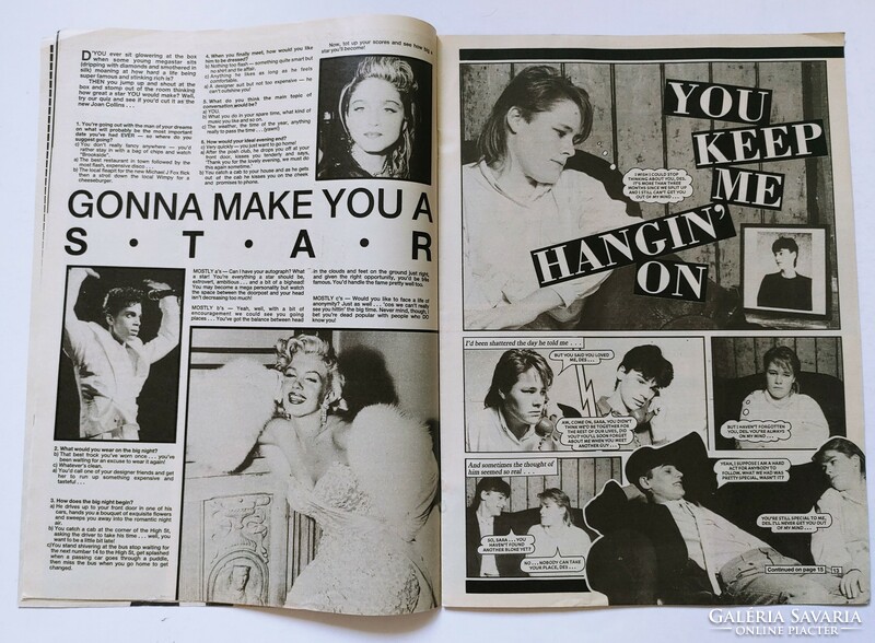 Patches magazin 87/1/24 Spandau Ballet + Fuzzbox poszterek Duran Duran Love & Rockets
