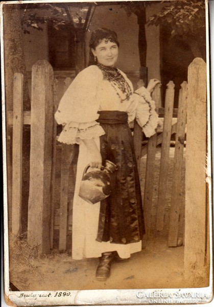 Hardback photo, large cabinet photo, Budapest, 1890