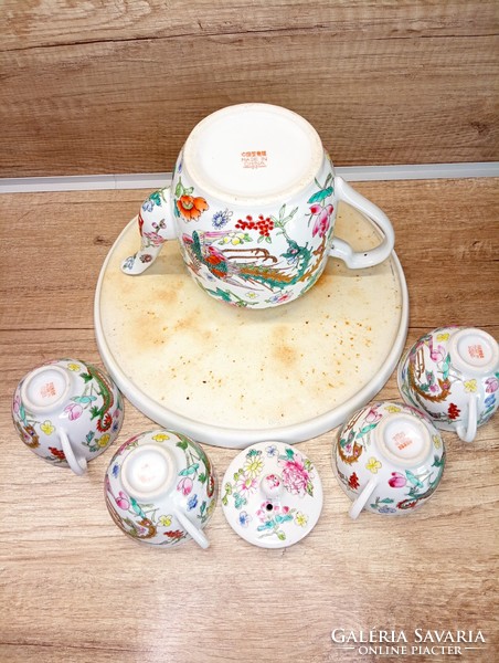 Chinese coffee set - familie rose